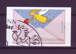 Bund 2828 SB Folienblatt Post Mit Guten Wünschen Engel 55 Cent Gestempelt - Other & Unclassified