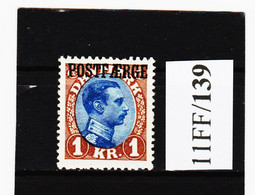 11FF/139 DÄNEMARK POSTFAERGE 1922  Michl  10  (*) FALZ SIEHE ABBILDUNG - Pacchi Postali