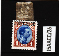15AACC/26 DÄNEMARK POSTFAERGE 1922  Michl  10  (*) FALZ SIEHE ABBILDUNG - Postpaketten