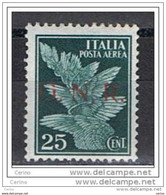 R.S.I.:  1944  P.A. SOPRASTA  VR  -  25 C. VERDE  SCURO  S.G. -  SASS. 117 - Airmail