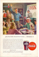 Pub Reclame - Coca Cola - Join The Club  - Knipsel Coupure Magazine 1946 - Reclame-affiches