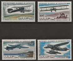 Mauritanie Mauritania - 1966 - PA 57 / 58 / 59 / 60 - Avions Anciens - MNH - Mauritanie (1960-...)