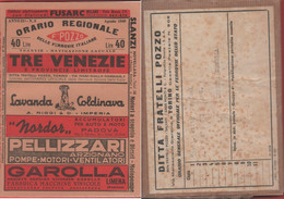 Orario Ferroviario Pozzi. Tre Venezie. 1948 - Europe