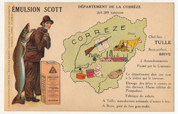 CPA - CORRÈZE - Publicitaire ÉMULSION SCOTT - Département De La Corrèze - Sonstige & Ohne Zuordnung