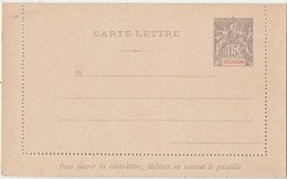 Réunion - Carte Lettre 15c Type Groupe Sans Date De Fabrication - Neuve - Cartas & Documentos