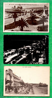 06 - NICE . " LA JETÉE PROMENADE ", " LA PROMENADE DES ANGLAIS " & " PALAIS DE LA MÉDITERRANÉE ". 3 CPA - Réf. N°36911 - - Lotes Y Colecciones