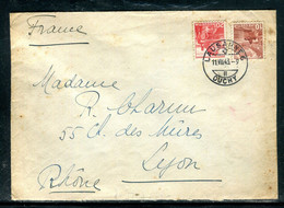 Suisse - Enveloppe De Lausanne Pour Lyon En 1943 Avec Contrôle Postal - F 188 - Poststempel