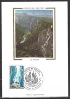 FRANCE. N°1996 De 1978 Sur Carte Maximum. Gorges Du Verdon. - Autres & Non Classés