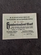 BILLET 100000 MARK HUNDERTTAUSEND 20 08 1923 ALLEMAGNE BANKNOTE GERMANY KASSEN - Unclassified