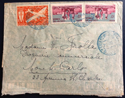 Côte Française Des Somalis, Divers Sur Enveloppe De Djibouti 21.6.1949 Pour La France - Voir Verso - (B4515) - Lettres & Documents