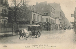 Paris * 15ème * Rue De Lourmel * Attelage * Inondations Et Crue De La Seine * Catastrophe * 1910 - Inondations De 1910