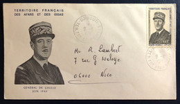 Afars Et Issas, FDC De Gaulle, De Djibouti 9.11.1971 Pour La France - (B4534) - Briefe U. Dokumente