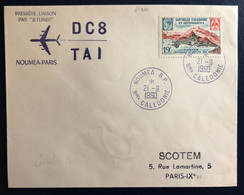 Nouvelle-Calédonie N°300 Sur Enveloppe, Liaison NOUMEA-PARIS 21.9.1960 - (B4536) - Cartas & Documentos