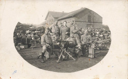 Kirschheck , Saarbrücken * Carte Photo * Soldats Militaires Mitrailleuse Modèle ? * Militaire Militaria Guerre - Régiments