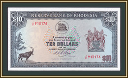 Rhodesia 10 Dollars 1975 P-33 (33i) UNC - Rhodesia