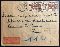 A.E.F. Divers Sur Enveloppe De Brazzaville 5.8.1951 Pour La France - (B4548) - Storia Postale