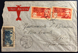 A.E.F. Divers Sur Enveloppe TAD BERBERATI 19.7.1938 Pour La France - (B4553) - Briefe U. Dokumente