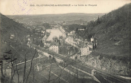 Villefranche De Rouergue * La Vallée De L'aveyron * Ligne Chemin De Fer * Cachet Franchise Militaire - Villefranche De Rouergue