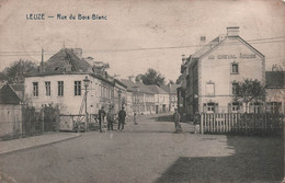 Belgique - Leuze - Rue Du Bois Blanc - Passage à Niveau - Animé  - Au Cheval Rouge - Carte Postale Ancienne - - Leuze-en-Hainaut