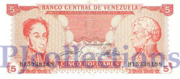 VENEZUELA 5 BOLIVARES 1989 PICK 70b UNC - Venezuela