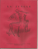 Cahier Neuf LA JUNGLE , Librairie LABOUYGUE,27 Rue Gambetta,POITIERS, Vergnaud Sucr., Rouge, ANTILOPES, Frais Fr 3.35 E - Other & Unclassified
