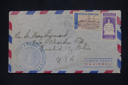 DOMINICAINE - Enveloppe Commerciale De Azua Pour Les USA En 1955  - L 139668 - Dominicaine (République)