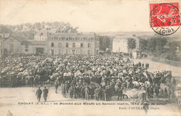 Cholet * Place * Le Marché Aux Boeufs Un Samedi Matin , 1648 Têtes De Bétail * Foire Marchands - Cholet