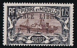 St Pierre Et Miquelon N°242 - Variété Surcharge Défectueuse - Neuf * Avec Charnière - TB - Unused Stamps