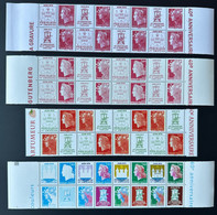 France 2010 N° 4459 à 4472 - 4 Bandes De 8 Timbres Cheffer Beaujard Salon Du Timbre 40 Ans Imprimerie Boulazac - Neufs