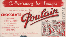 Buvard Ancien / CHOCOLATS POULAIN/Collectionnez Les Image/Pour Que ça Me Donne Du Courage /Vers 1960-1970        BUV532 - Chocolade En Cacao