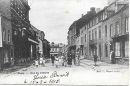 BELGIQUE -  CINEY -  1905 -  RUE DU COUDROZ - Ciney