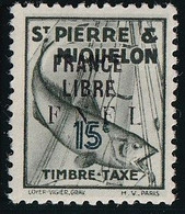 St Pierre Et Miquelon Taxe N°59 - Neuf * Avec Charnière - TB - Strafport