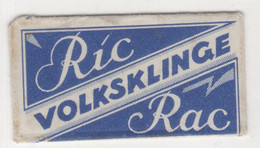 RIC VOLKSKLINGE RAC BLADE,,RAZOR BLADE, - Lames De Rasoir