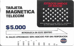 Colombia - Telecom (Tamura) - Night Calls, 5.000$Cp, Used - Colombie