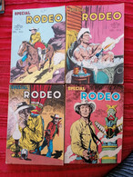 SPECIAL RODEO AVEC TEX WILLER N° 61-62-63-64 Ed. LUG DE 1977 TB ETAT - Rodeo