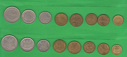 Siria Sirye Sirya Set 8 Different Coins 70's - Siria