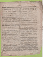 NOUVELLES POLITIQUES 03 09 1796 - FRANCFORT - STUTTGART - GENERAL ERNOUF / CHAMPIONNET - LACRETELLE ITALIE - - Journaux Anciens - Avant 1800