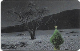 Namibia - Telecom Namibia - Merry Christmas (Red) - Christmas Tree And Thorn Tree, 2002, 20+2$, Used - Namibie