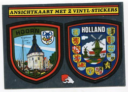 AK 115133 NETHERLANDS -Hoorn - Ansichtkaart Met 2 Vinyl-Stickers - Hoorn