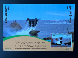 Afghanistan 2019 Mi. ? S/S Souvenir Sheet In Celebration Of India Everlasting Friendship Dam Local Printing - Afghanistan