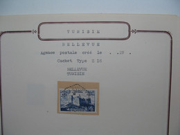 Tunisie Etude Oblitération Voir Scan  :    Bellevue - Used Stamps