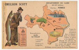 CPA - GARD - Publicitaire ÉMULSION SCOTT - Département Du Gard - Other & Unclassified