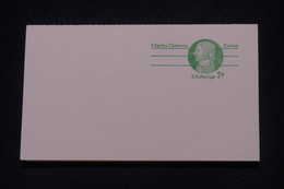 ETATS UNIS - Entier Postal + Réponse Non Circulé - L 139708 - 1961-80