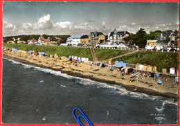 F2187  CP  THARON-PLAGE (Loire-Atlantique) La Plage Et Le Boulevard De L'Océan - EN AVION AU-DESSUS DE .... - Tharon-Plage