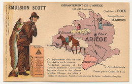 CPA - ARIÈGE - Publicitaire ÉMULSION SCOTT - Département De L'Ariège - Autres & Non Classés