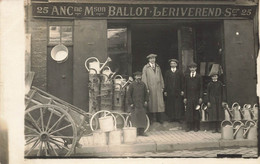 Tours * Carte Photo * Quincaillerie Anc Maison A. BALLOT A. LERIVEREND Succ. 25 Place Du Grand Marché * Commerce - Tours