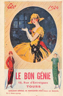 Tours * LE BON GENIE 18 Rue D'entraigues Eté 1924 * CPA Publicitaire Illustrateur Marcel BLOCH * Art Nouveau Jugendstil - Tours