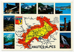 CPM - Carte Du Département Des HAUTES-ALPES - Autres & Non Classés