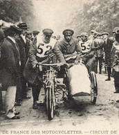 Fontainebleau * Moto Sidecar Side Car Marque B.S.A. BSA * Grand Prix 22 Juin 1913 * Motocyclette Motos Hutchinson - Fontainebleau