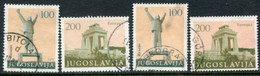 YUGOSLAVIA 1983 Monuments Definitive Both Perforations Used.  Michel 1991-92A,C - Usados